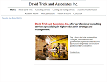 Tablet Screenshot of davidtrick.com